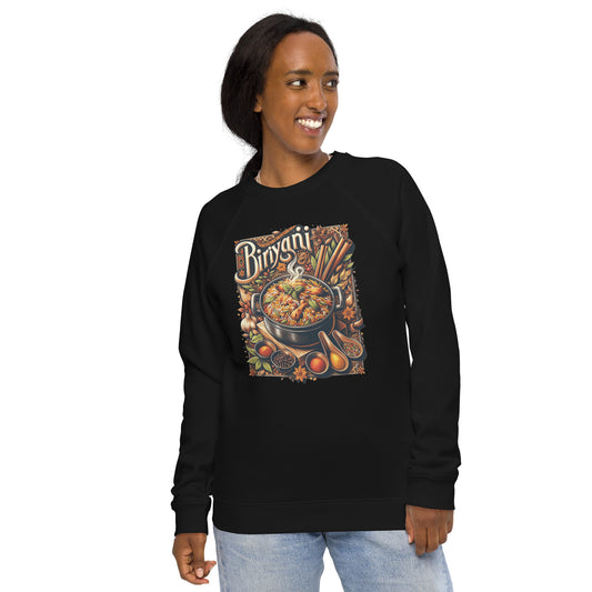 Biriyani Bliss - Unisex organic raglan sweatshirt