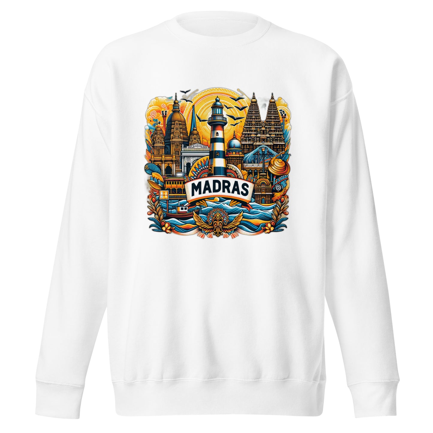 Madras is an Emotion - Unisex Premium Sweatshirt