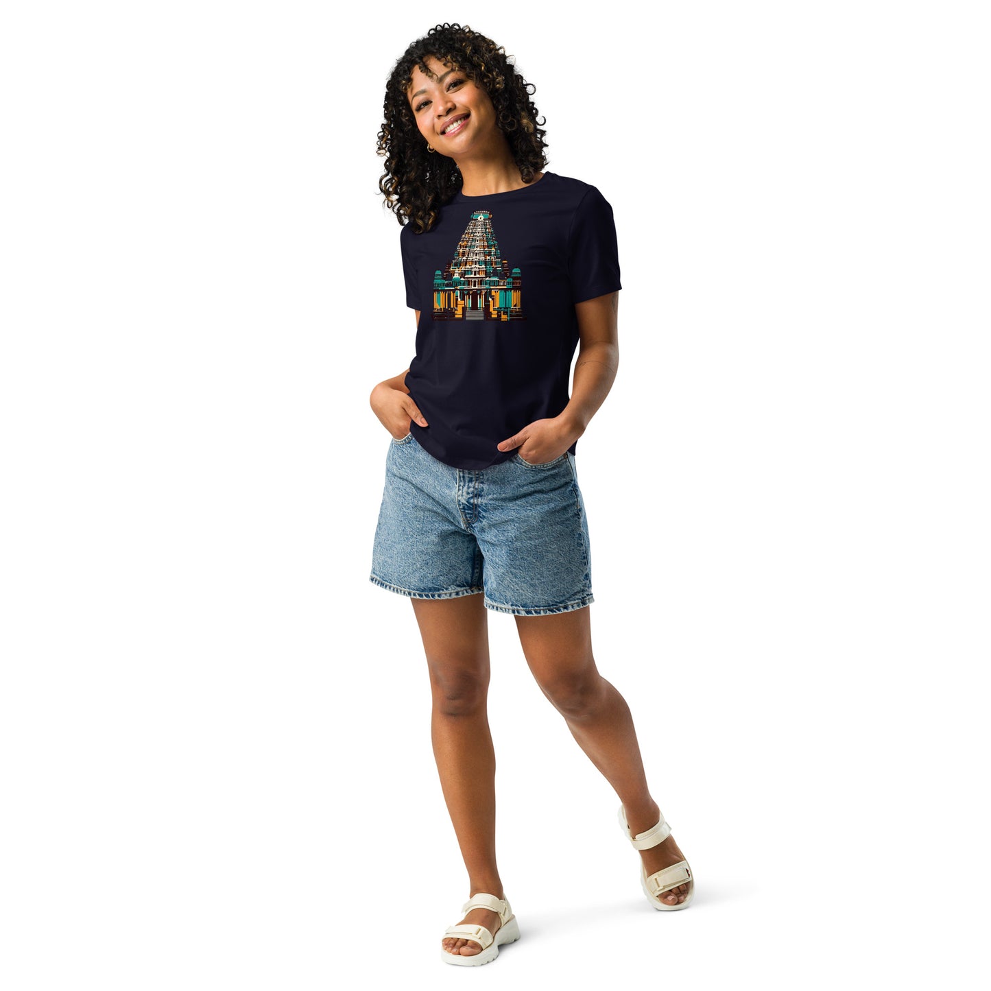 Temple Gopuram - Women's Relaxed T-Shirt