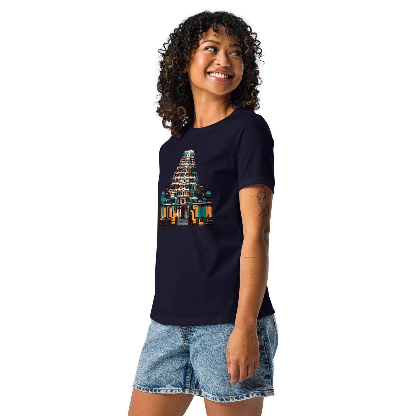 Temple Gopuram - Women's Relaxed T-Shirt